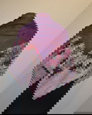 Esarfa matase Magnolii