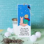 Semn de carte Micul Print pictat manual personalizat cu mesaj