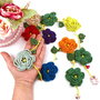Accesoriu multicolor / colier crosetat manual