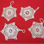 Nou set 4 stelute decor brad Craciun