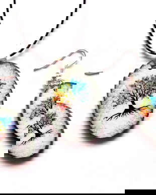 set bijuterii lemn 40458