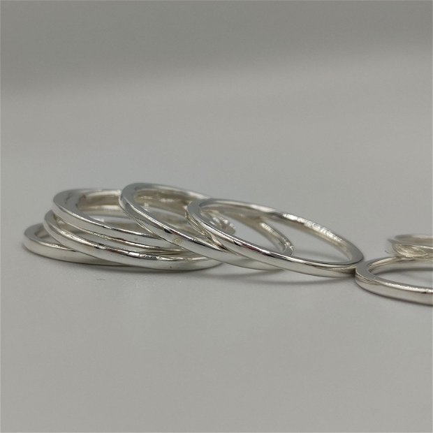Stacking rings, argint 925, simplu sau texturat