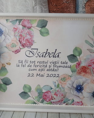 Set pentru mireasa format din tava si accesorii