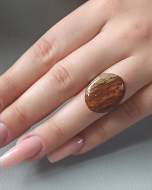 Inel snake skin jasper