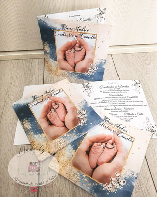 Invitatie nunta si botez cu poza