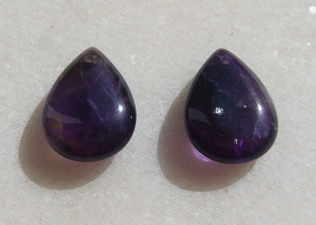 (2 bucati) Briolete ametist aprox 6-7x13.5x18 mm