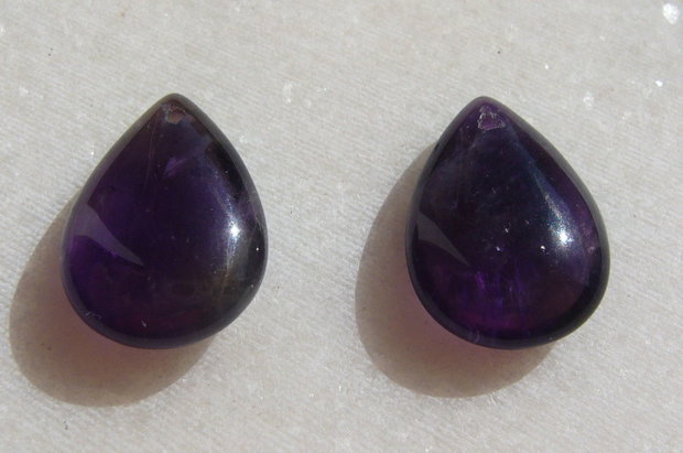 (2 bucati) Briolete ametist aprox 6-7x13.5x18 mm