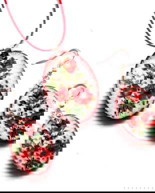 set bijuterii lemn 40456