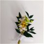 Cocarde nuntă-flori naturale uscate, 8 cm