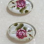 (2 bucati) Camee cu trandafiri aprox 5x13x18 mm