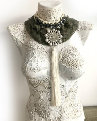 Manechin handmade decorativ pentru bijuterii・Cadouri zile de nastere・Suport bijuterii・Model croitorie