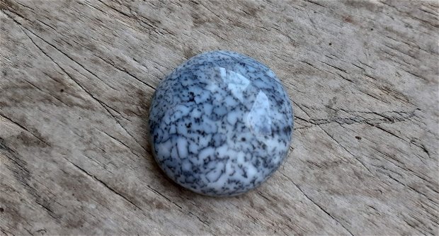 Cabochon opal dendritic, 25 mm