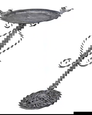 Suport pentru ghiveci din fier forjat antik grey