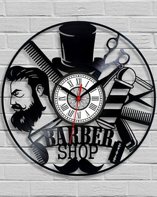BARBER SHOP-ceas de perete