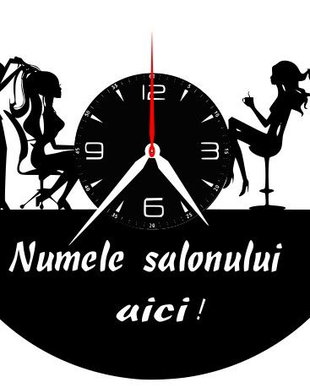 BEAUTY SALON- ceas de perete (personalizabil)