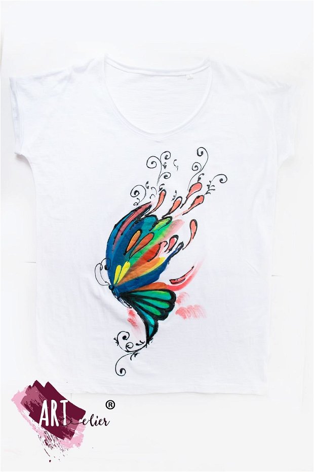 Tricou pictat manual, Dream Butterfly