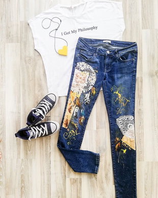 Jeansi UPcycled ARTistic - colectia Freedom, Sweet Memories