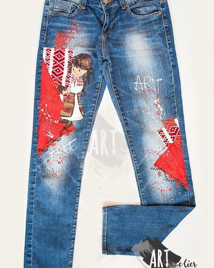 Jeansi UPcycled ARTistic, Pinch of Tradition - La Comanda