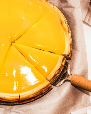 Cheesecake cu lemon curd