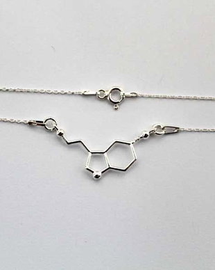 Colier pandantiv argint cu prindere laterală model C11007 Serotonina