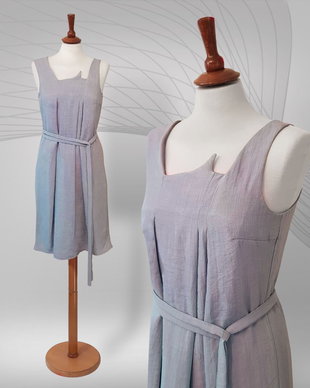 Asymmetric Linen Dress