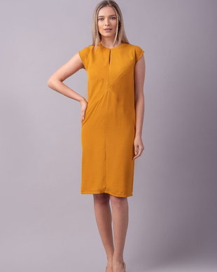 Rochie dreapta mustar Carmel
