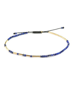 bratara Lapislazuli Fusion din gold filled de 14k/20 si lapislazuli