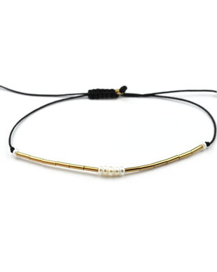bratara five pearls din gold filled de 14k/20