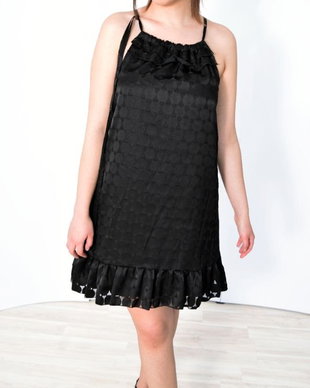 Rochie "Clara" buline negre