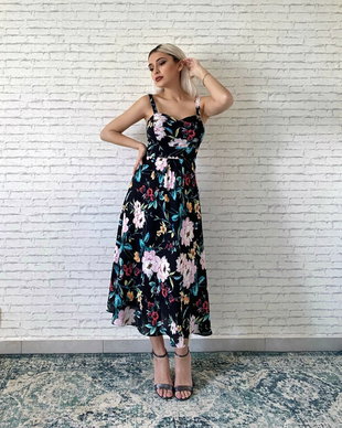 ROCHIE MIDI PRINT MULTIFLORAL