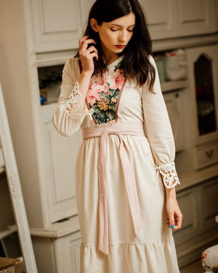 Rochița Trucouture unicat din bumbac nealbit