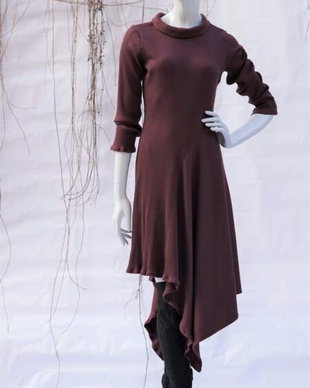 Rochie bordo- INARO 233-I