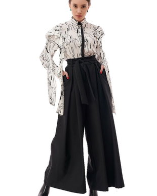 Pantalon Palazzo Black