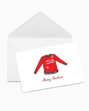 Felicitare Not an Ugly Sweatshirt