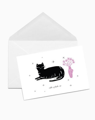 Felicitare Cats & Plants