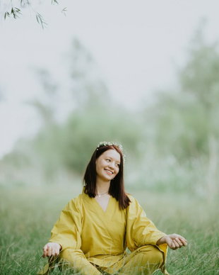 Meraki Kimono Set Galben