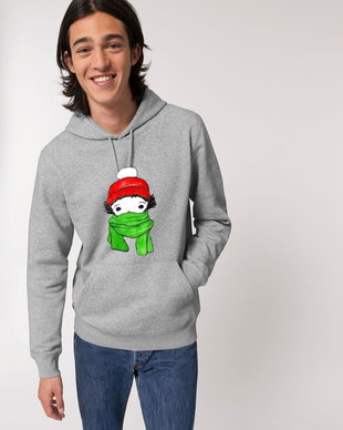 Hanorac Unisex Zburlita cu fular verde