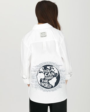 Camasa oversized unicat Change the World