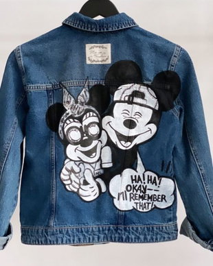 Geaca Pictata manual Mikey & Minnie