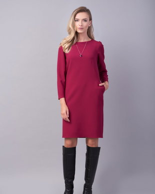 Rochie dreapta burgundy WISH