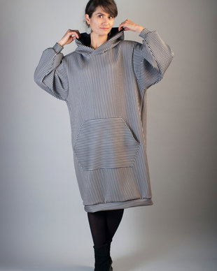 Hanorac neopren oversized Stripes Rule editie limitata