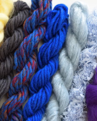 Pachet fibre si fire pentru tesut - incepatori - Aqua
