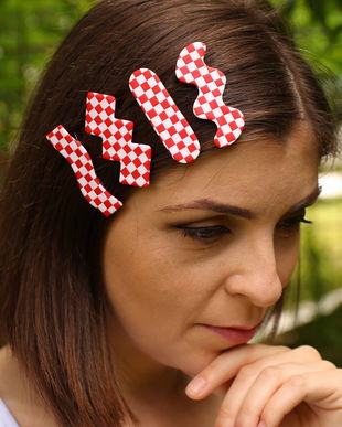 Agrafe pentru par CHECKERBOARD