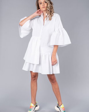 Rochie oversized stil camasa