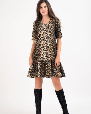 ROCHIE CU VOLAN DIN BUMBAC IMPRIMAT