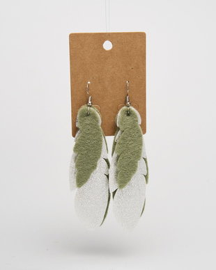 Cercei handmade tip frunza