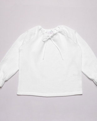 Bluză din muselină organică Hope White