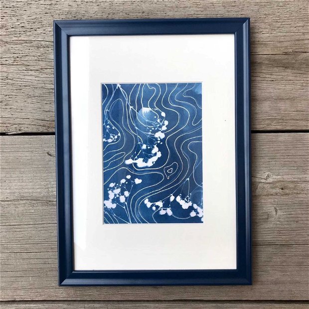 Cyanotype art, Top view of the soul