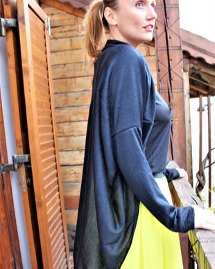 Cardigan negru oversized