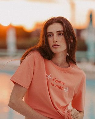 Tricou din bumbac organic La Mer